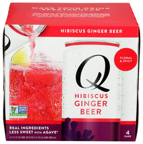 Q Tonic Hibiscus Ginger Beer 4pk