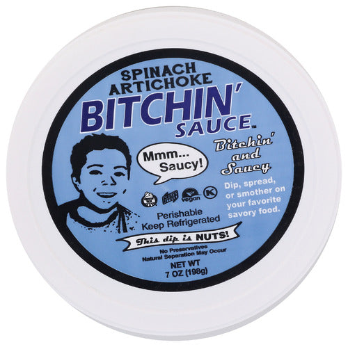 Bitchin Sauce Organic Spinach Artichoke Dip 7oz