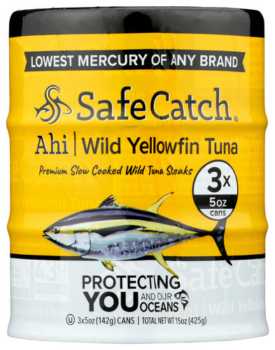 Safe Catch Ahi Wild Yellowfin Tuna 15oz 3 Pack