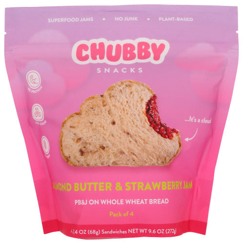 Chubby Snacks Almond Butter Strawberry Sandwhich 9.6oz