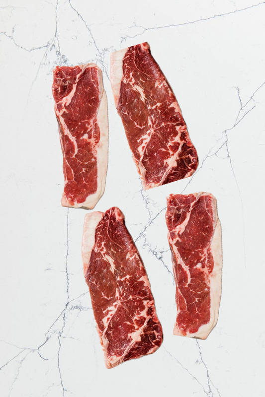 Kuhn Family Meats - New York Strip Steak | 4 Pack, $9.99/lb.