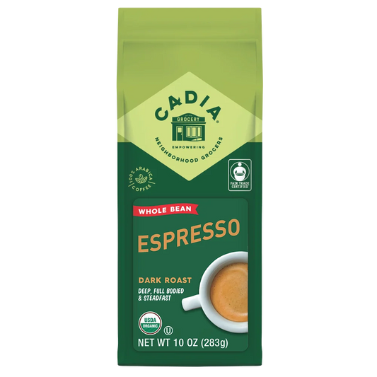Cadia Organic Espresso Coffee, 10 oz