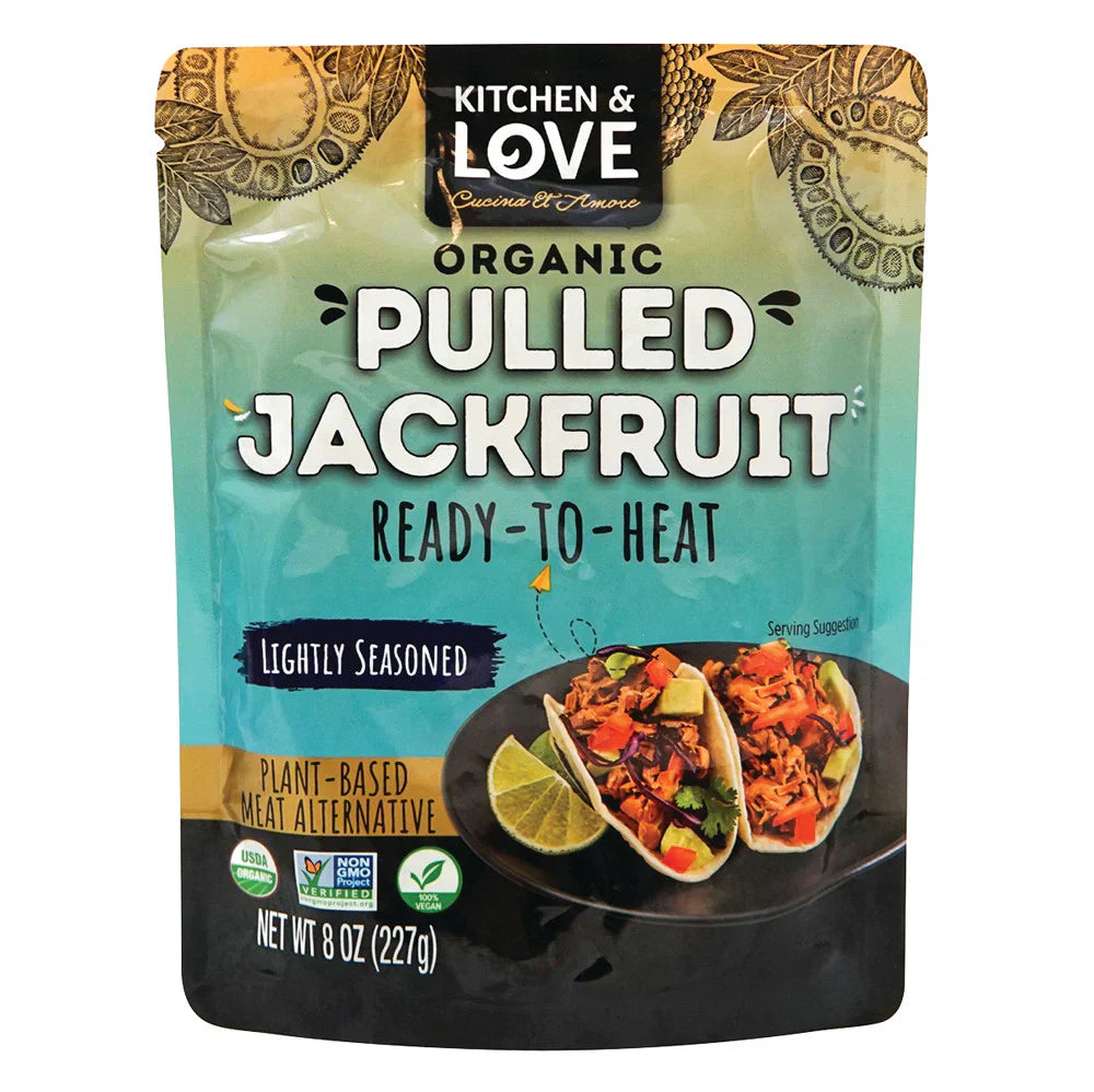 Kitchen & Love Organic Pulled Jackfruit Lightly Seasoned 8 Oz