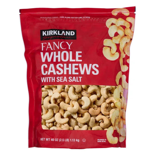 Kirkland Signature Fancy Whole Cashews, 2.5lbs