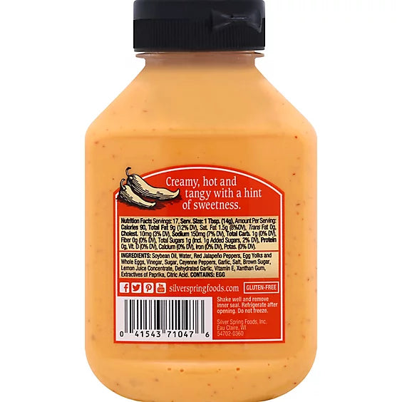 Silver Spring Sauce Sriracha Spicy - 8.5 Oz