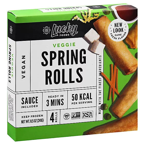 Lucky Veggie Spring Rolls - 8.5 Oz