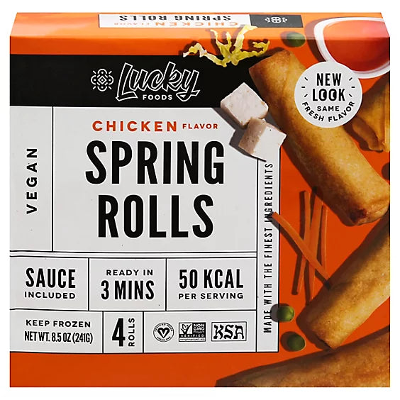 Lucky Chicken Flavor Spring Rolls - 8.5 Oz