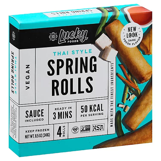 Lucky Thai Style Spring Rolls - 8.5 Oz