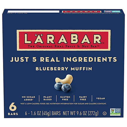 Larabar Bar Blueberry Muffin Bar 6 pc, 9.6 oz
