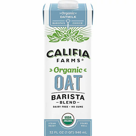 Califia Farms Organic Oat Barista Blend Oat Milk, 32 oz