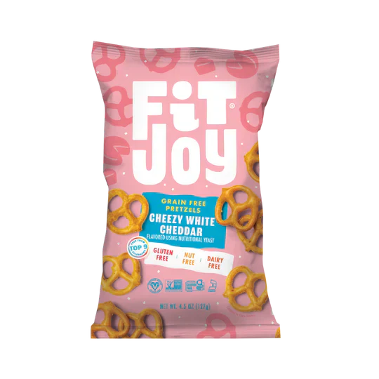 Fit Joy Grain-Free Cheezy White Cheddar Pretzels 4.5oz