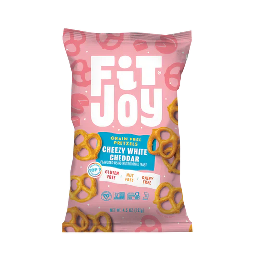 Fit Joy Grain-Free Cheezy White Cheddar Pretzels 4.5oz