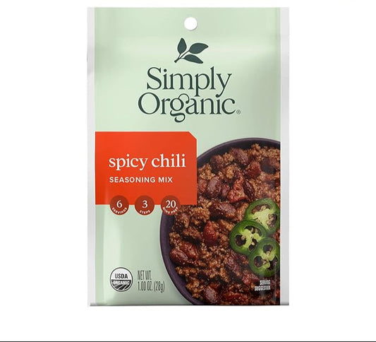 Simply Organic Spicy Chili Seasoning Mix, 1.2 oz
