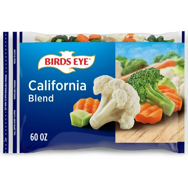 Birds Eye California Blend Frozen Vegetable Mix Carrots Broccoli Cauliflower 60oz (Frozen)