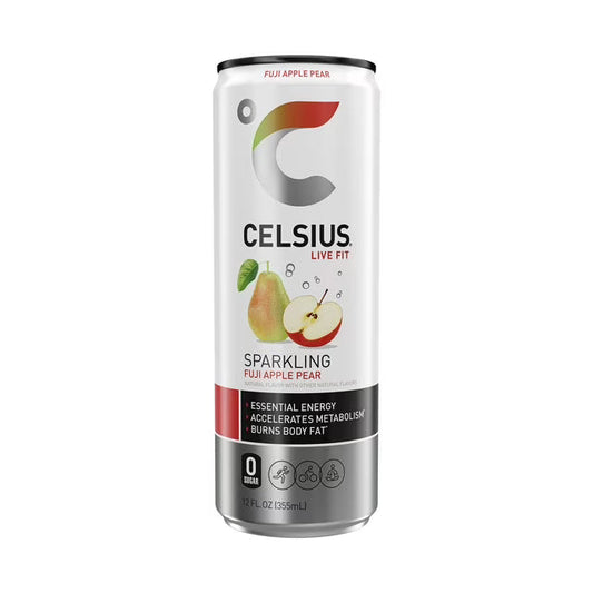 Celsius Sparkling Fuji Apple Pear, 12 oz