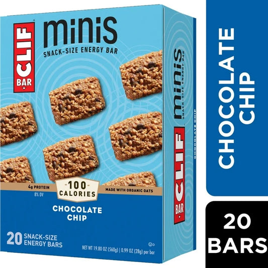 CLIF BAR Minis - Chocolate Chip (20 Pack)