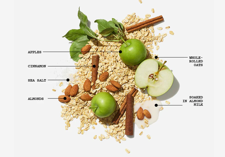MUSH Apple Cinnamon Ready to Eat Oats, Gluten and Dairy Free, 1 count
