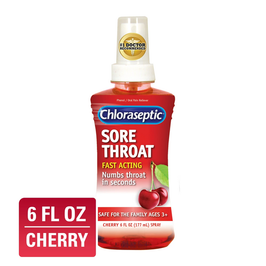 Chloraseptic Sore Throat Spray, Cherry Flavor, 6 fl oz