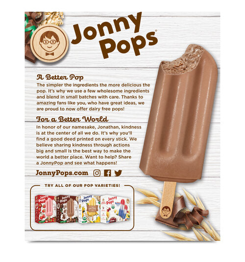 Jonny Pops - Chocolate Fudge dairy free - 4 ct