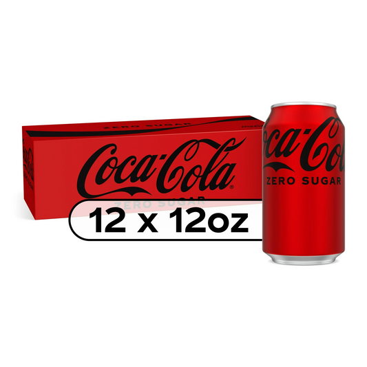 Coca-Cola Zero Sugar Soda Pop, 12 fl oz, 12 Pack Cans