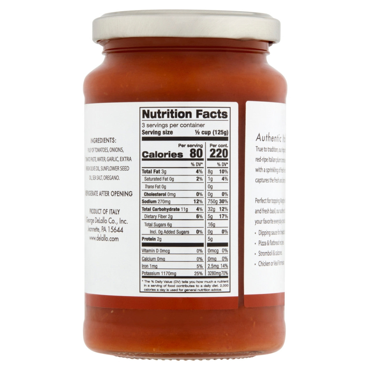 DeLallo Imported Margarita Style Pizza Sauce
