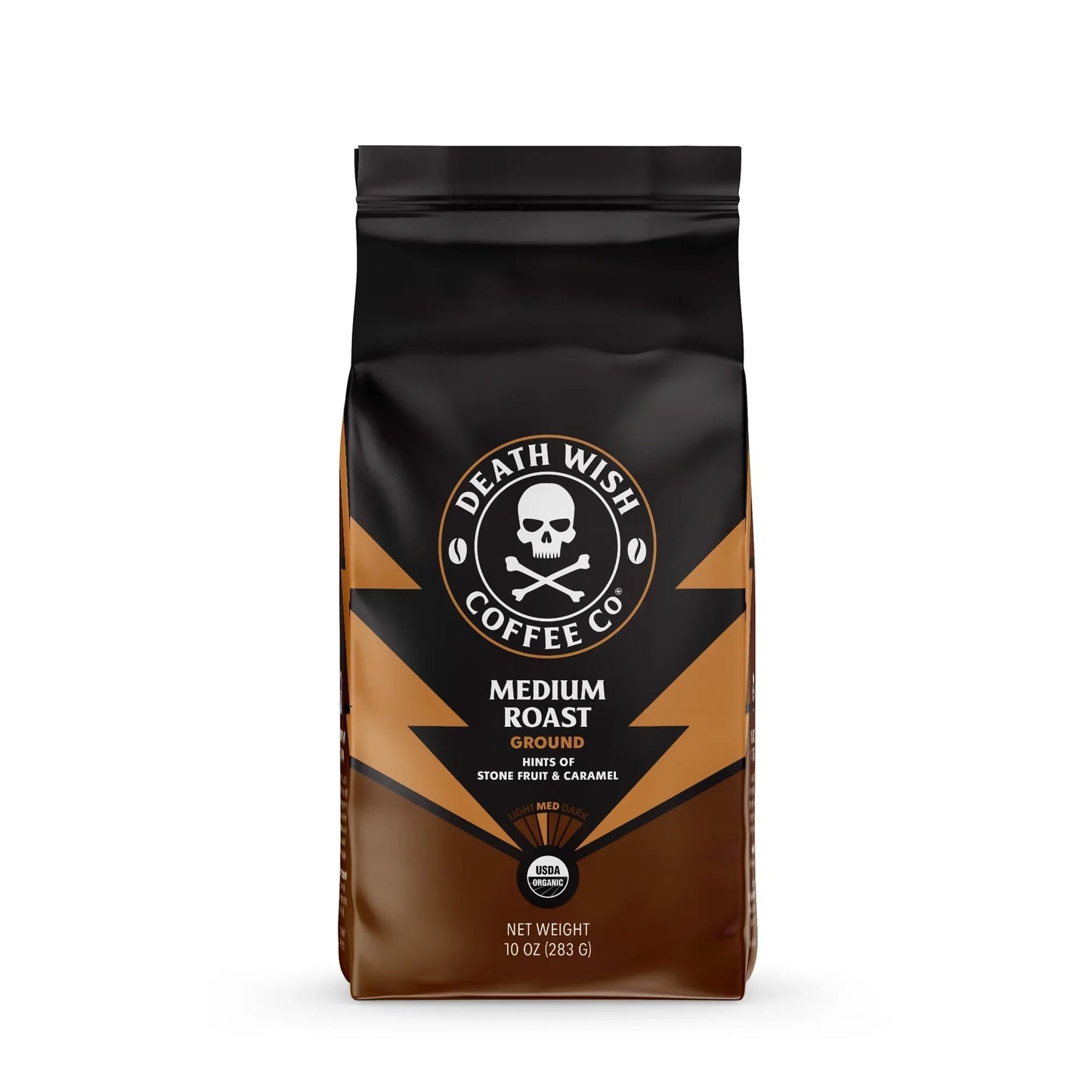 Death Wish Coffee - Medium Roast, Ground Coffee, 10oz