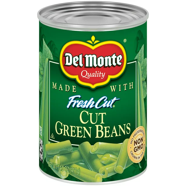 Del Monte Cut Green Beans Canned Vegetables, 14.5 oz Can