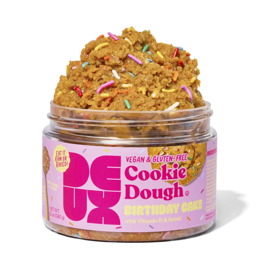 DEUX Vegan and Gluten Free Birthday Cake Cookie Dough 4oz