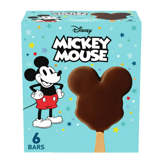 Disney Mickey Mouse Light Ice Cream Bars, 6 Count