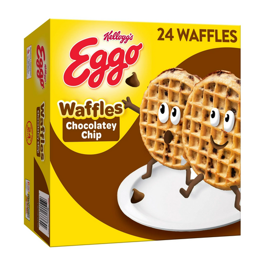 Eggo Chocolatey Chip Waffles, 29.6 oz, 24 Count (Frozen)