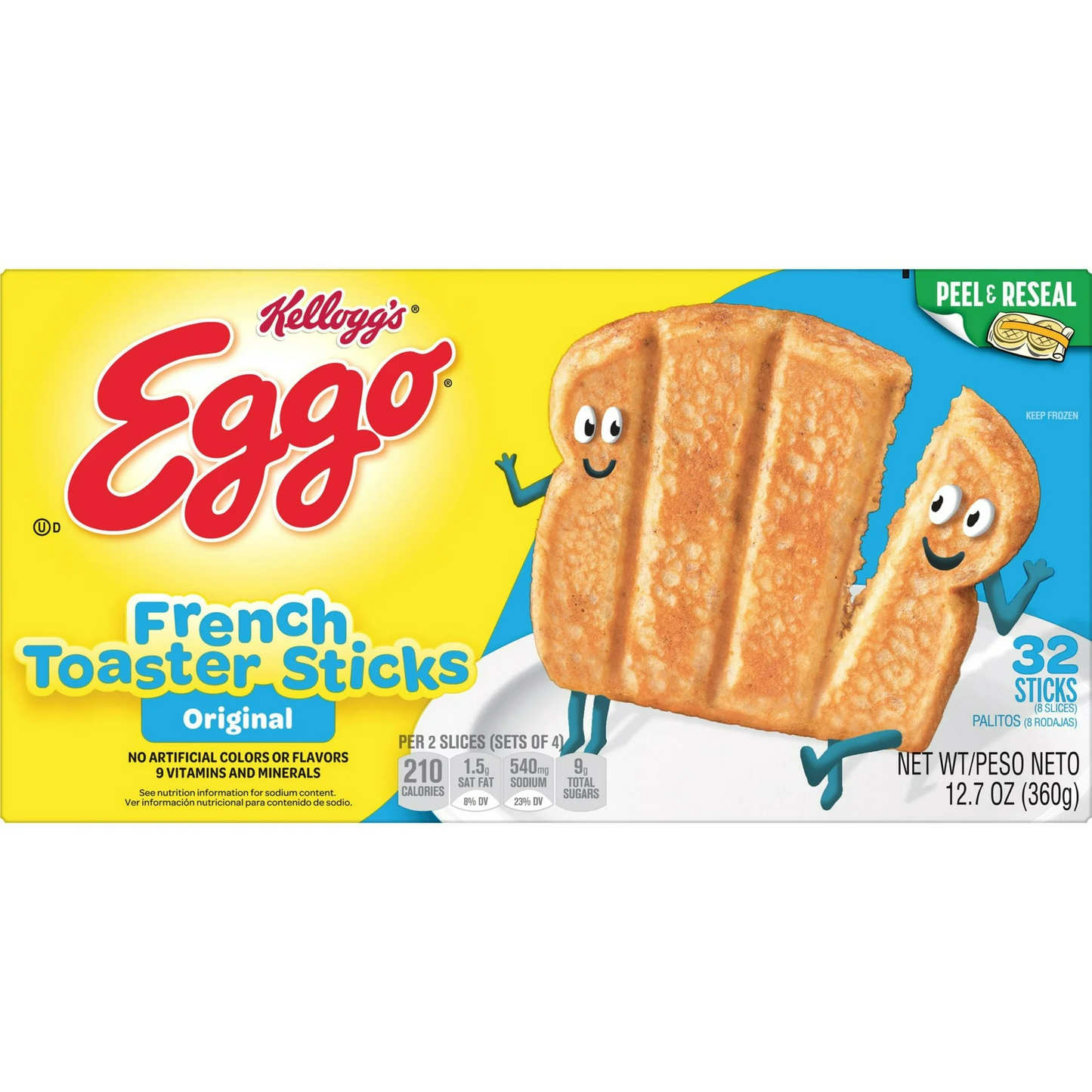 Eggo Original French Toast Sticks, 12.7 oz, 32 Count (Frozen)