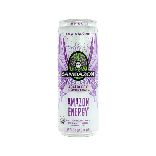 Sambazon Amazon Energy Drink Açaí Pomegranate Low calorie 12 oz