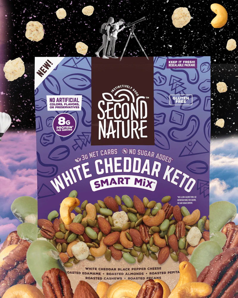 Second Nature, White Cheddar Keto Smart Mix, 10oz