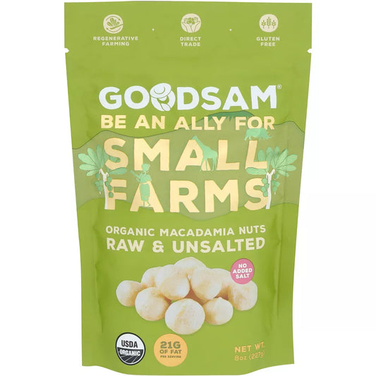 Goodsam Nuts Raw Macadamia, 8 oz
