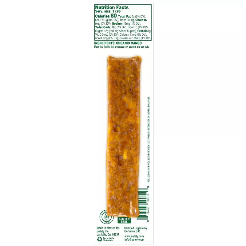 SOLELY Organic Mango Fruit Jerky - 0.8oz