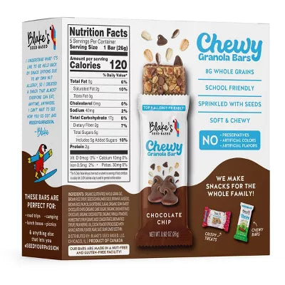 Blake's Seed Based Chocolate Chip Chewy Bar