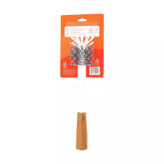 Full Circle Home Clean Reach Replaceable Bottle Brush White