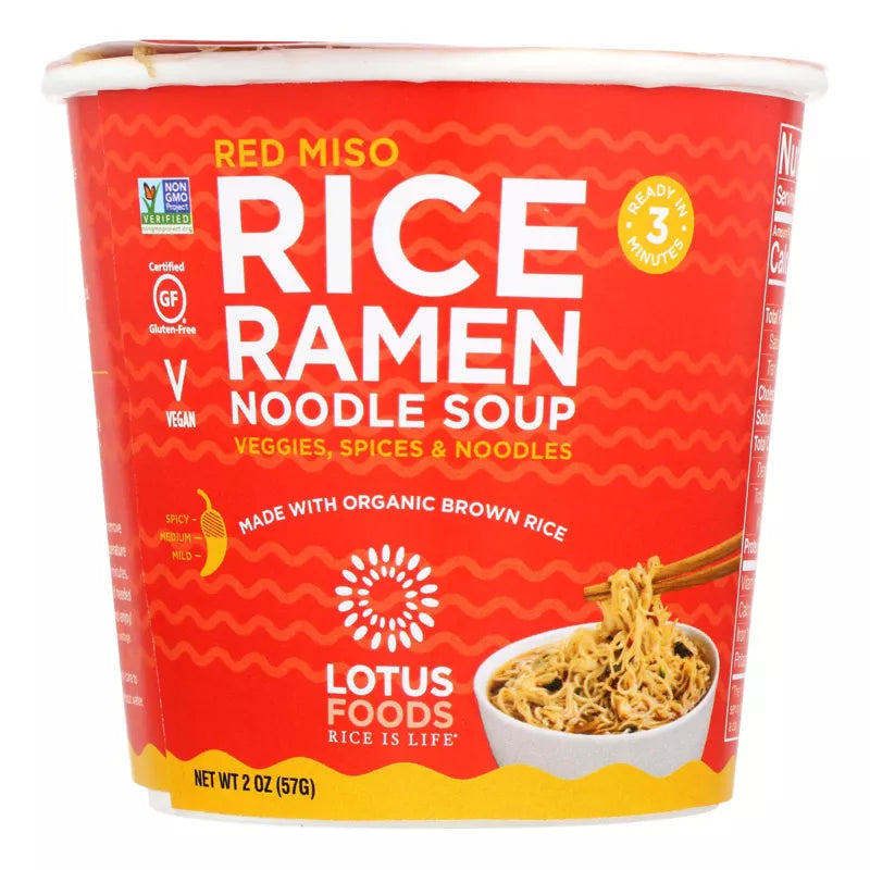 Lotus Foods Red Miso Rice Ramen Noodle Soup