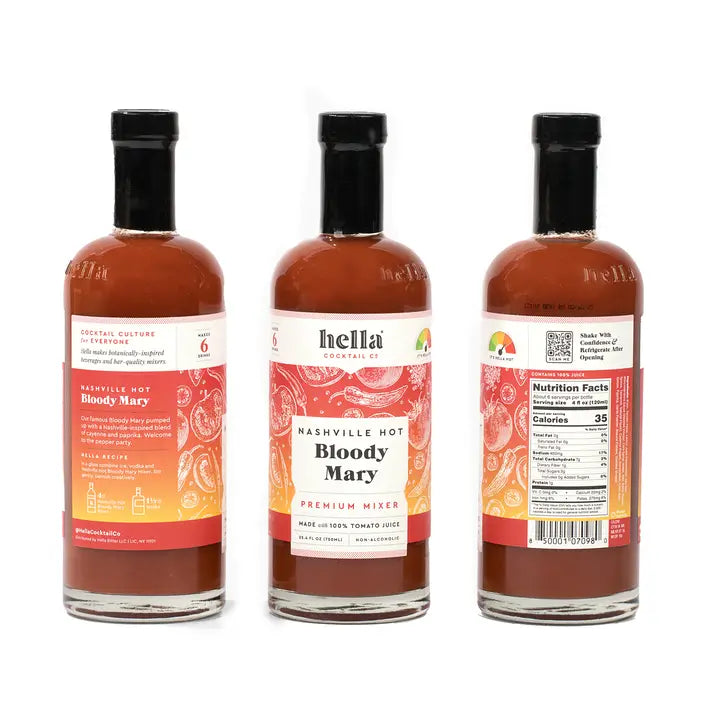 Hella Cocktail Co. - Mixer: Nashville Hot Bloody Mary, 750 Ml