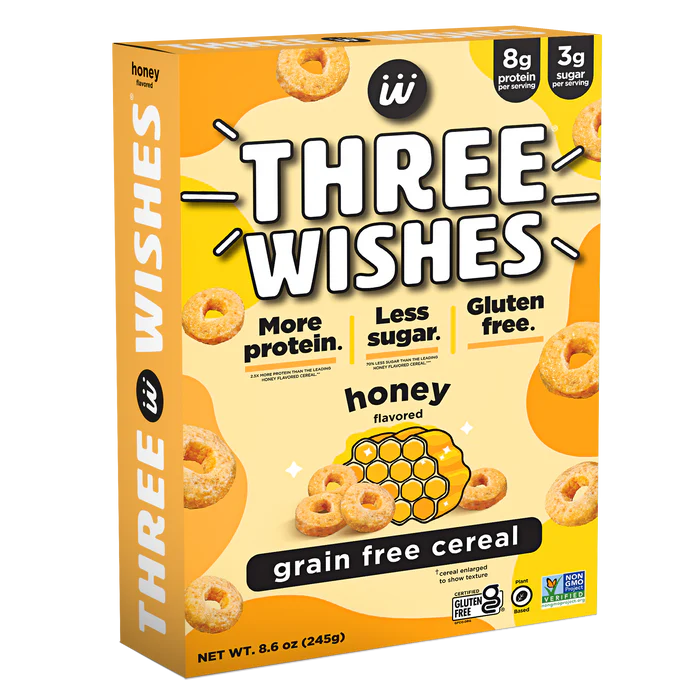 Three Wishes Cereal - Honey Grain Free 8.6oz