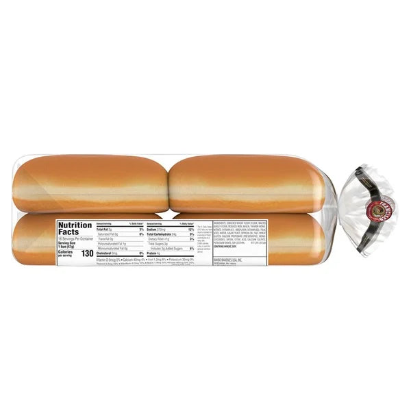 Francisco Deli Hot Dog Buns, 16 ct