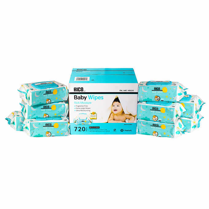 Rico Baby Wipes 720 count