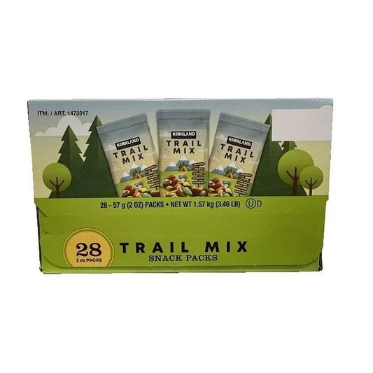 Kirkland Signature Trail Mix Snack Packs, 2 Ounce (Pack of 28)