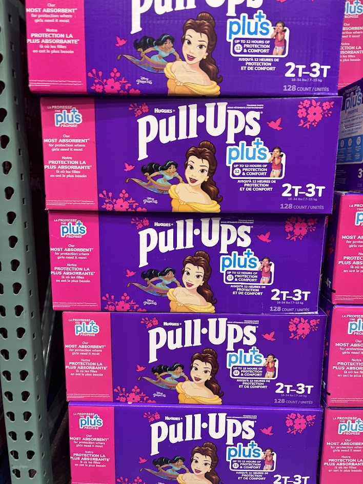 Huggies Pull-Ups 2T-3T Unisex, 128 Count