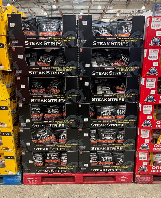 Kirkland Signature Premium Extra Thick Steak Strips, 12 oz
