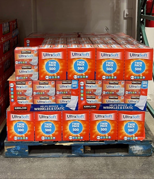 Kirkland Signature Fabric Softener Sheets 2 ct, 250 sheets