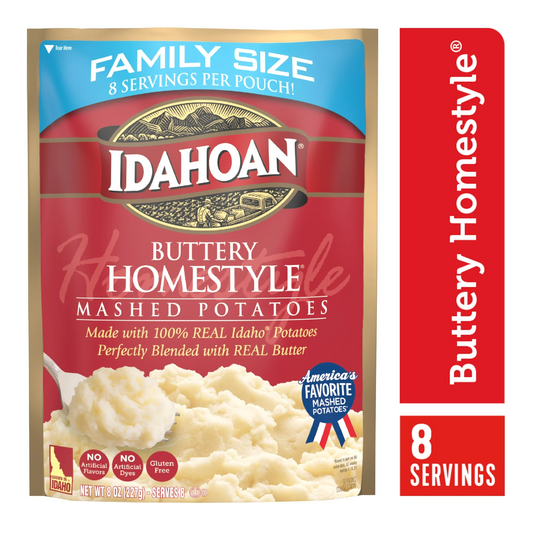 Idahoan Buttery Homestyle® Mashed Potatoes Family Size, 8 oz Pouch