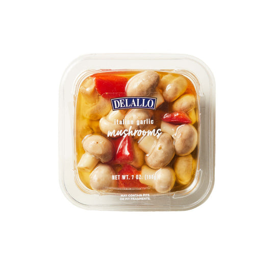 Delallo Italian Garlic Mushrooms, 7 oz