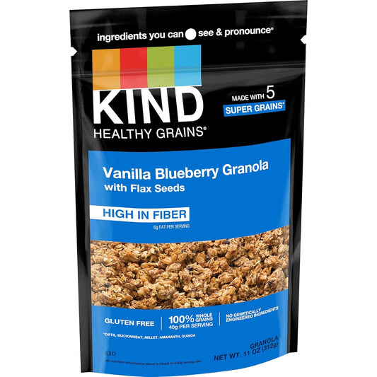 KIND Healthy Vanilla Blueberry with Flax Seeds Clusters, 11 oz