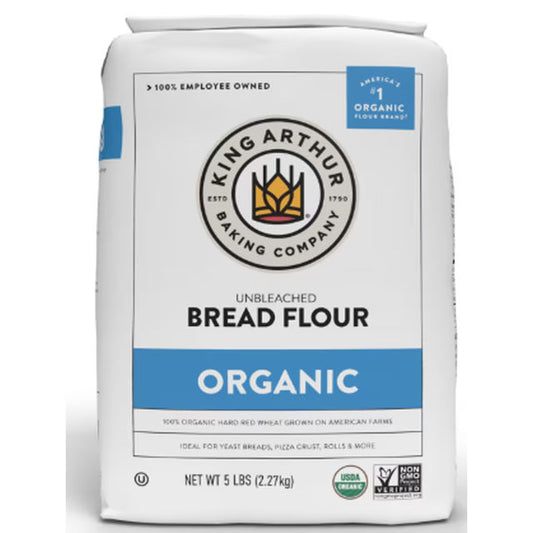 King Arthur Organic Unbleached Bread Flour, 5 lb